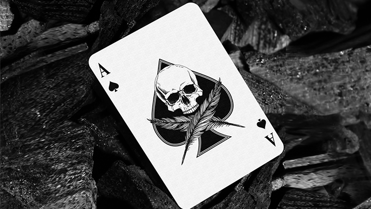 Feather & Bone: The Chrome Hearts (Foil) Playing Cards by Joel Meyers Feather & Bone: The Chrome Hearts (Foil) Playing Cards by Joel Meyers