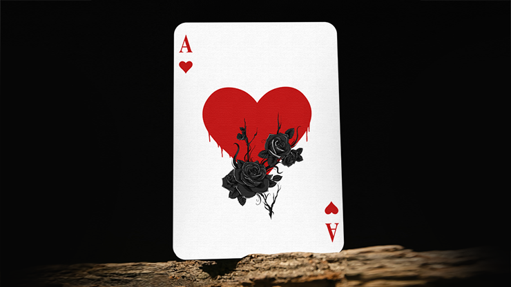 Feather & Bone: The Chrome Hearts (Foil) Playing Cards by Joel Meyers Feather & Bone: The Chrome Hearts (Foil) Playing Cards by Joel Meyers