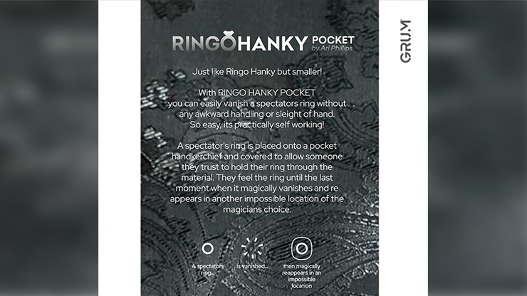 Ringo Hanky Pocket (Black for BABU) by GRUM® Ringo Hanky Pocket (Black for BABU) by GRUM®