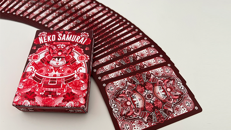 Neko Samurai (Red) Playing Cards Neko Samurai (Red) Playing Cards