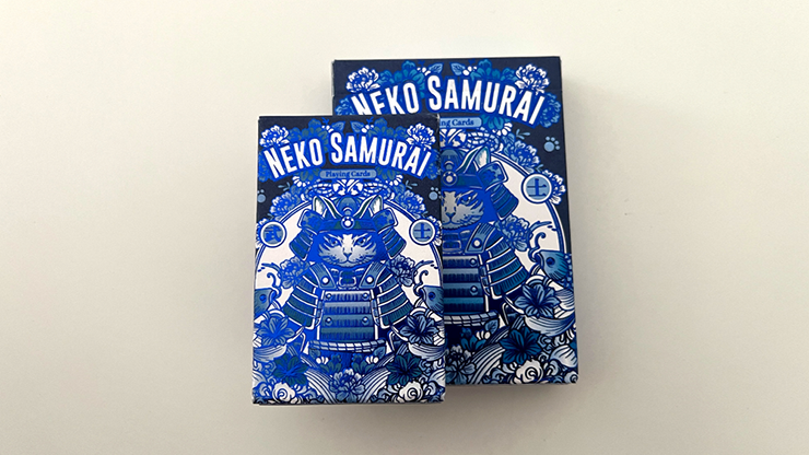 Neko Samurai (Mini Blue) Playing Cards Neko Samurai (Mini Blue) Playing Cards