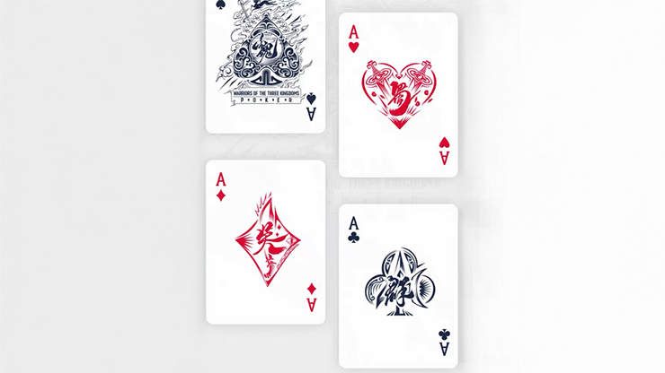 Warriors Of Three Kingdoms (Blue) Playing Cards by YOKAGAME Warriors Of Three Kingdoms (Blue) Playing Cards by YOKAGAME