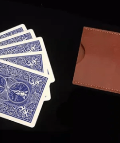 Packet Trick Holder Faux Leather Brown