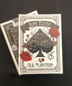 Rose Elites - Old Masters (Black) Playing Cards