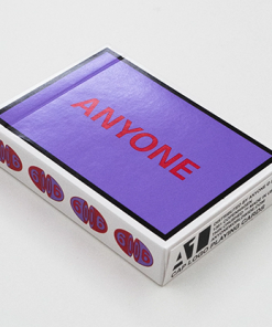 Purple/Red Cap Logo ANYONE Playing Cards
