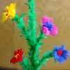 Cane To Bouquet - Multicolored Feather Flowers Cane To Bouquet - Multicolored Feather Flowers