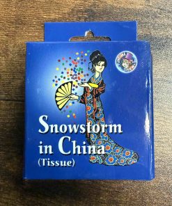 Snowstorm in China Tissue: Red, White and Blue