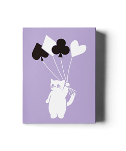 Diary of Kitten and Puppy - Kitten Purple Edition Playing Cards