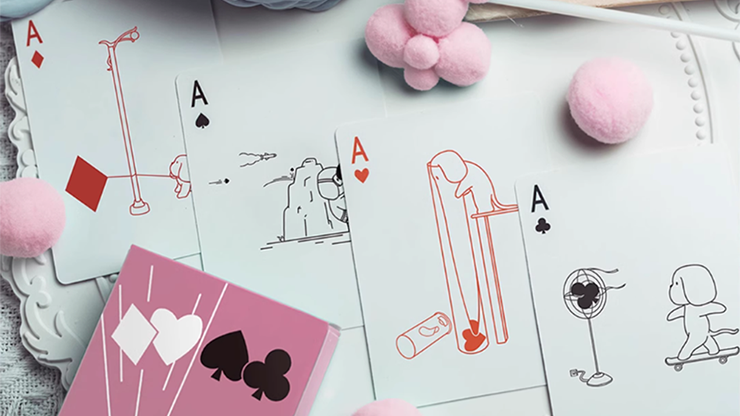 Diary of Kitten and Puppy - Puppy Pink Edition Playing Cards Diary of Kitten and Puppy - Puppy Pink Edition Playing Cards