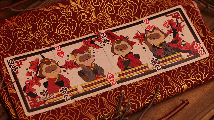 Tanuki Yukaku (Hanafuda) Playing Cards Tanuki Yukaku (Hanafuda) Playing Cards