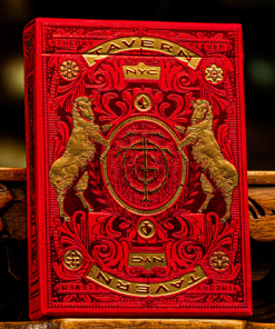 Tavern on the Green: Red Edition Playing Cards by theory11