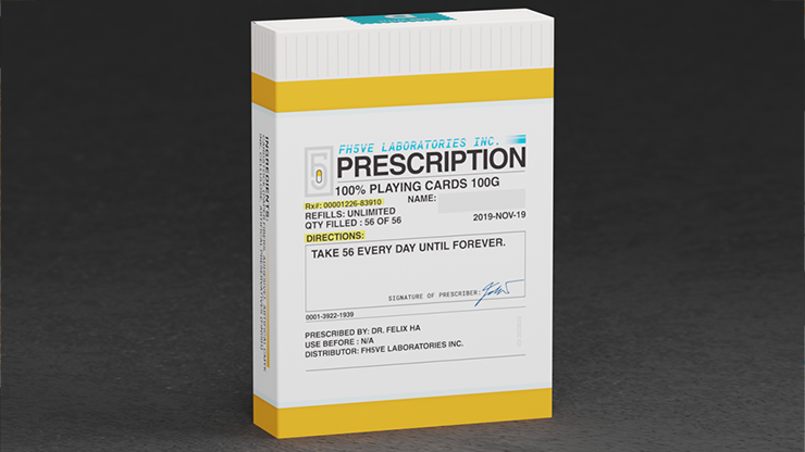 PRESCRIPTION Playing Cards PRESCRIPTION Playing Cards