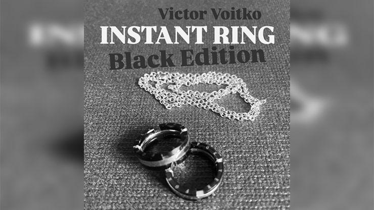 Instant Ring (silver/black, Size 11) by Viktor Voitko Instant Ring (silver/black, Size 11) by Viktor Voitko