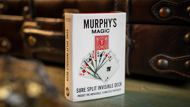 SURE SPLIT Invisible Deck Bicycle (Red) by Murphy's Magic SURE SPLIT Invisible Deck Bicycle (Red) by Murphy's Magic