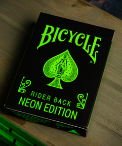 Bicycle Neon Rider Back Green-Glo Deck Playing Cards