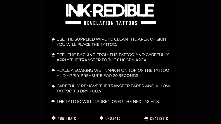 Ink-Redible Revelation Tattoos (Spades) by Twisted Minds Ink-Redible Revelation Tattoos (Spades) by Twisted Minds