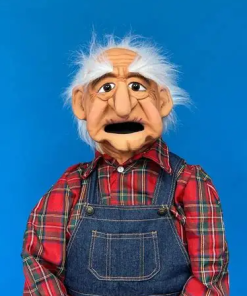 Storyteller Old Man Puppet - Axtell Expressions    ESTATE