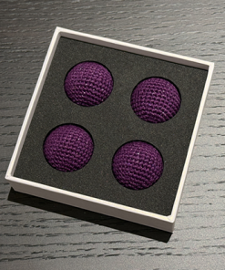 Shining Crochet Balls (Dark Purple) by JT Magic