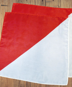 Half Dyed Silk (white/red) pair