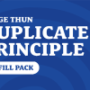 Evidence of a Well Spent Life - Duplicate Principle Cards by Helge Thun