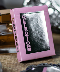 Reflections Ponder (Pink) Playing Cards by Emily Sleights