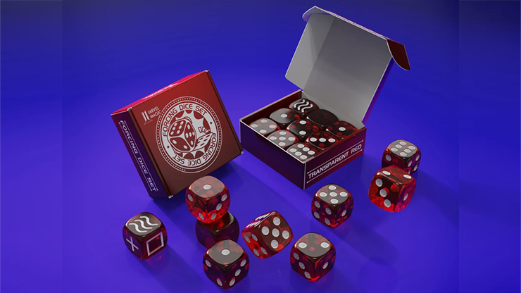 Forcing Dice Set by IARVEL Magic (Transparent Red) Forcing Dice Set by IARVEL Magic (Transparent Red)