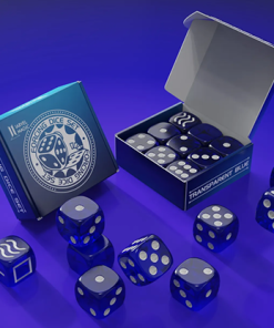 Forcing Dice Set by IARVEL Magic (Transparent Blue)