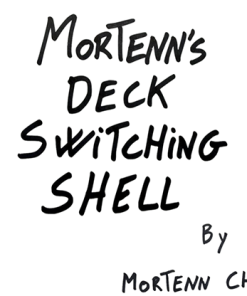 Mortenn's Deck Switching Shell (Blue) by Mortenn Christiansen and CrazyJokers