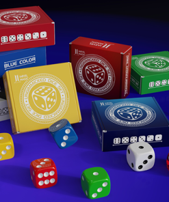 Regular Dice Set (9 Normal Dice) by IARVEL Magic (Black)