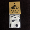 Silk 9 inch (White with Black Polka Dots) by Pyramid Gold Magic