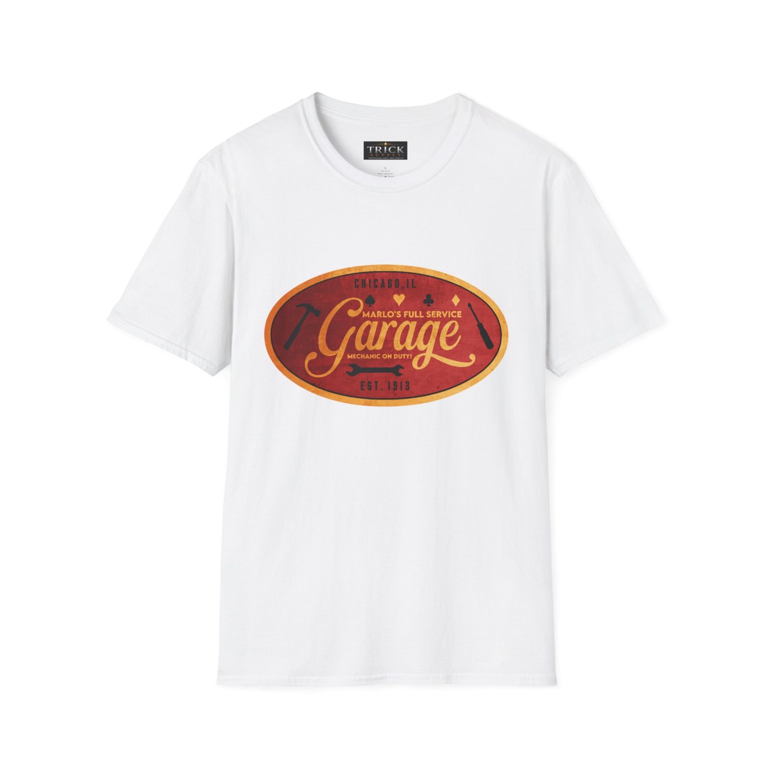 Marlo's Garage Vintage Logo T-Shirt — Retro Graphic