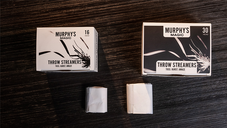 Throw Streamers 12 pk. (White / 30 Head) by Murphy's Magic Throw Streamers 12 pk. (White / 30 Head) by Murphy's Magic