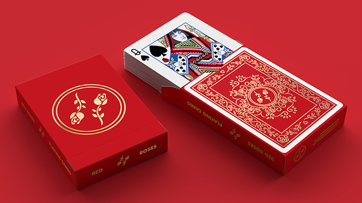 Red Roses Gold Foil Playing Cards (Fully Marked) Red Roses Gold Foil Playing Cards (Fully Marked)