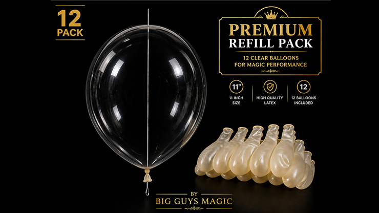 Needle Through Balloon Refill Pack (12 Count) by Big Guy's Magic Needle Through Balloon Refill Pack (12 Count) by Big Guy's Magic