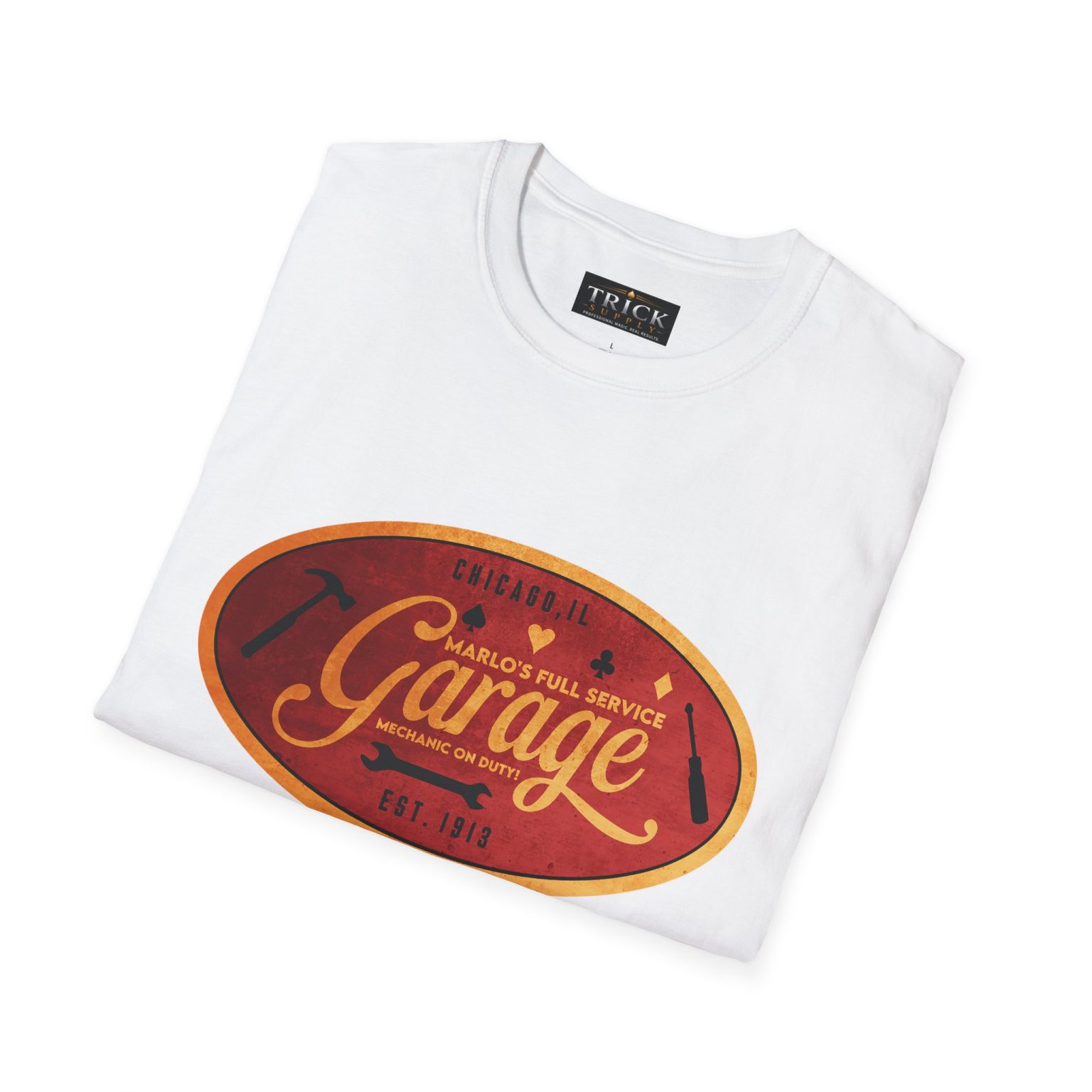Marlo's Garage Vintage Logo T-Shirt — Retro Graphic
