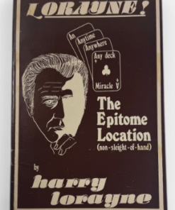 OOP The Epitome Location - Harry Lorayne (Book)    ESTATE