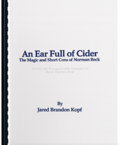 An Ear Full of Cider - Jared Brandon Knopf  (Book)         ESTATE
