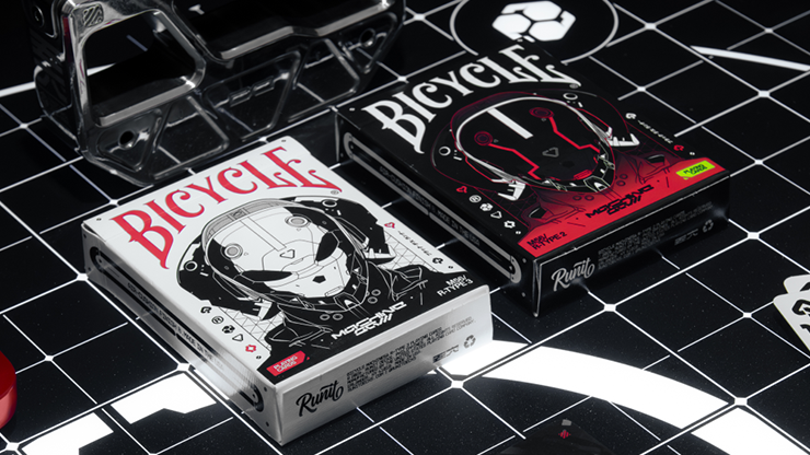 Bicycle Machine56 R-TYPE/3 White Playing Cards by RunIt Decks Bicycle Machine56 R-TYPE/3 White Playing Cards by RunIt Decks