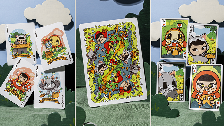 Bicycle Paper Royals Red Riding Hood Playing Cards by RunIt Decks Bicycle Paper Royals Red Riding Hood Playing Cards by RunIt Decks