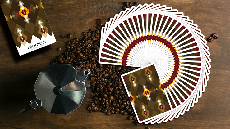 Diamon Playing Cards N° 27 Dark Roast by Dutch Card House Company Diamon Playing Cards N° 27 Dark Roast by Dutch Card House Company