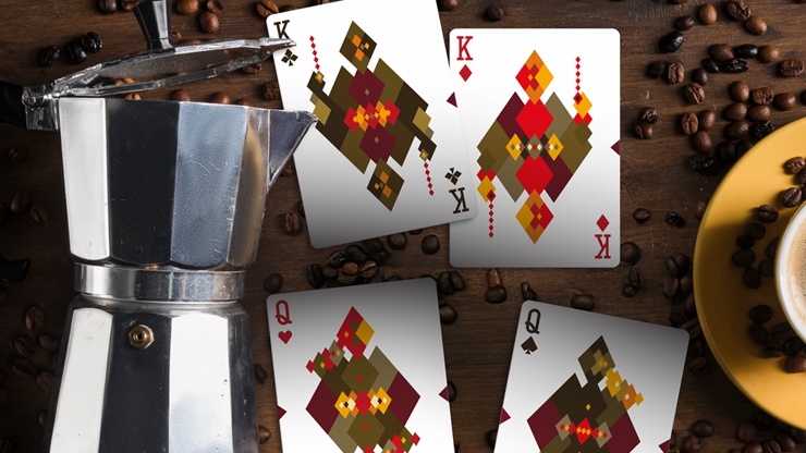 Diamon Playing Cards N° 27 Dark Roast by Dutch Card House Company Diamon Playing Cards N° 27 Dark Roast by Dutch Card House Company