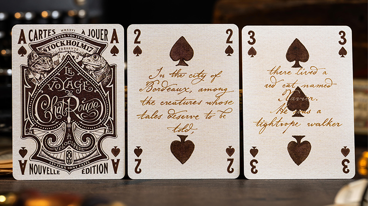 Le Voyage Du Chat Rouge Playing Cards by Stockholm17 Le Voyage Du Chat Rouge Playing Cards by Stockholm17