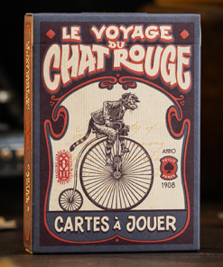 Le Voyage Du Chat Rouge Playing Cards by Stockholm17