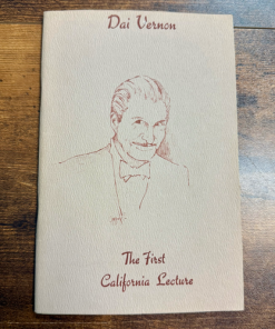 The First California Lecture by Dai Vernon (book) *Estate