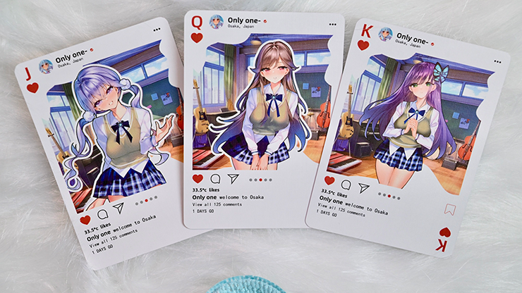Sweet Cosplay Show - Azure Summer Playing Cards Sweet Cosplay Show - Azure Summer Playing Cards