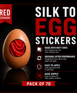 Silk to Egg Stickers (RED) Pack of 70