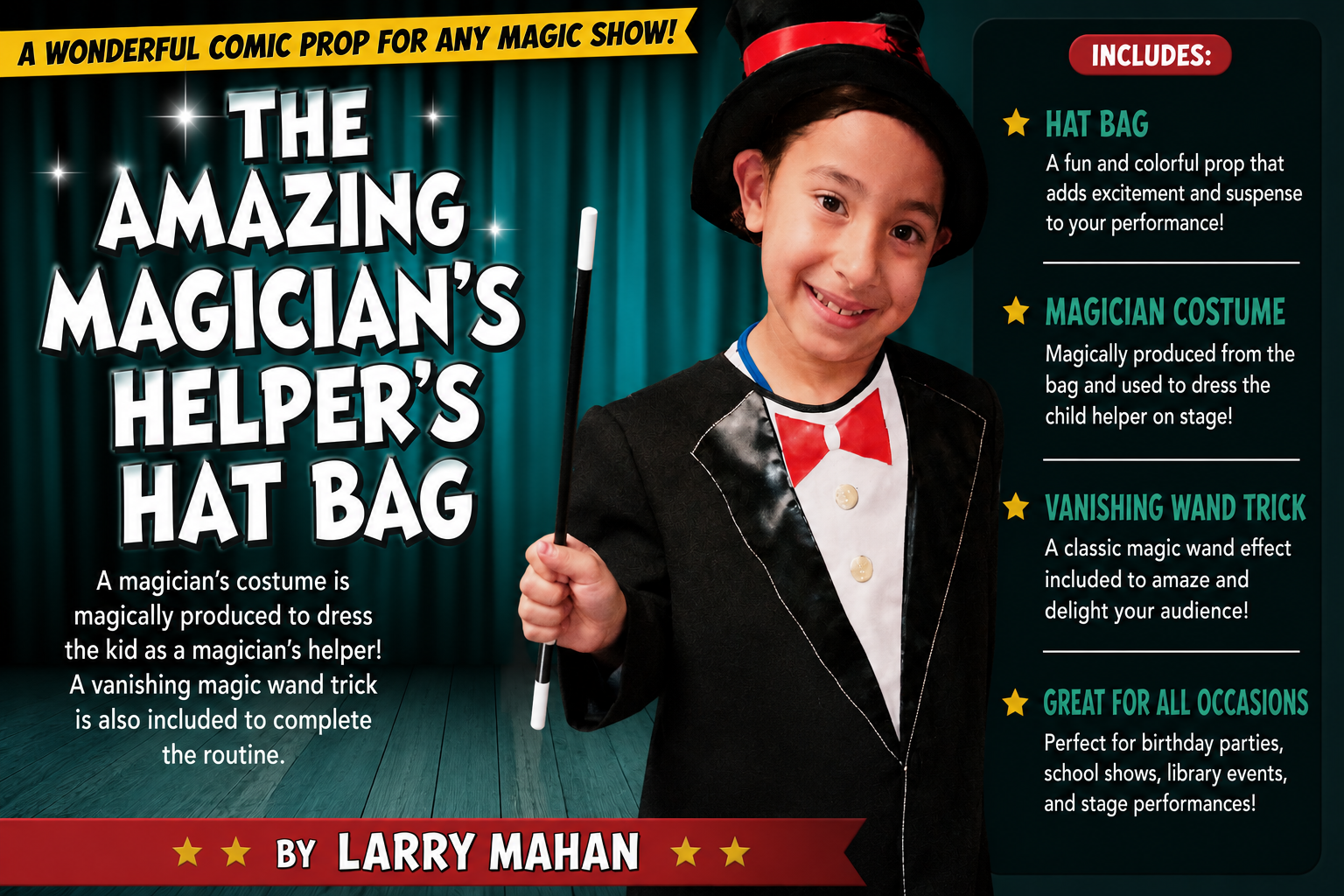 The Amazing Magician's Helper's Hat Bag - Larry Mahan The Amazing Magician's Helper's Hat Bag - Larry Mahan
